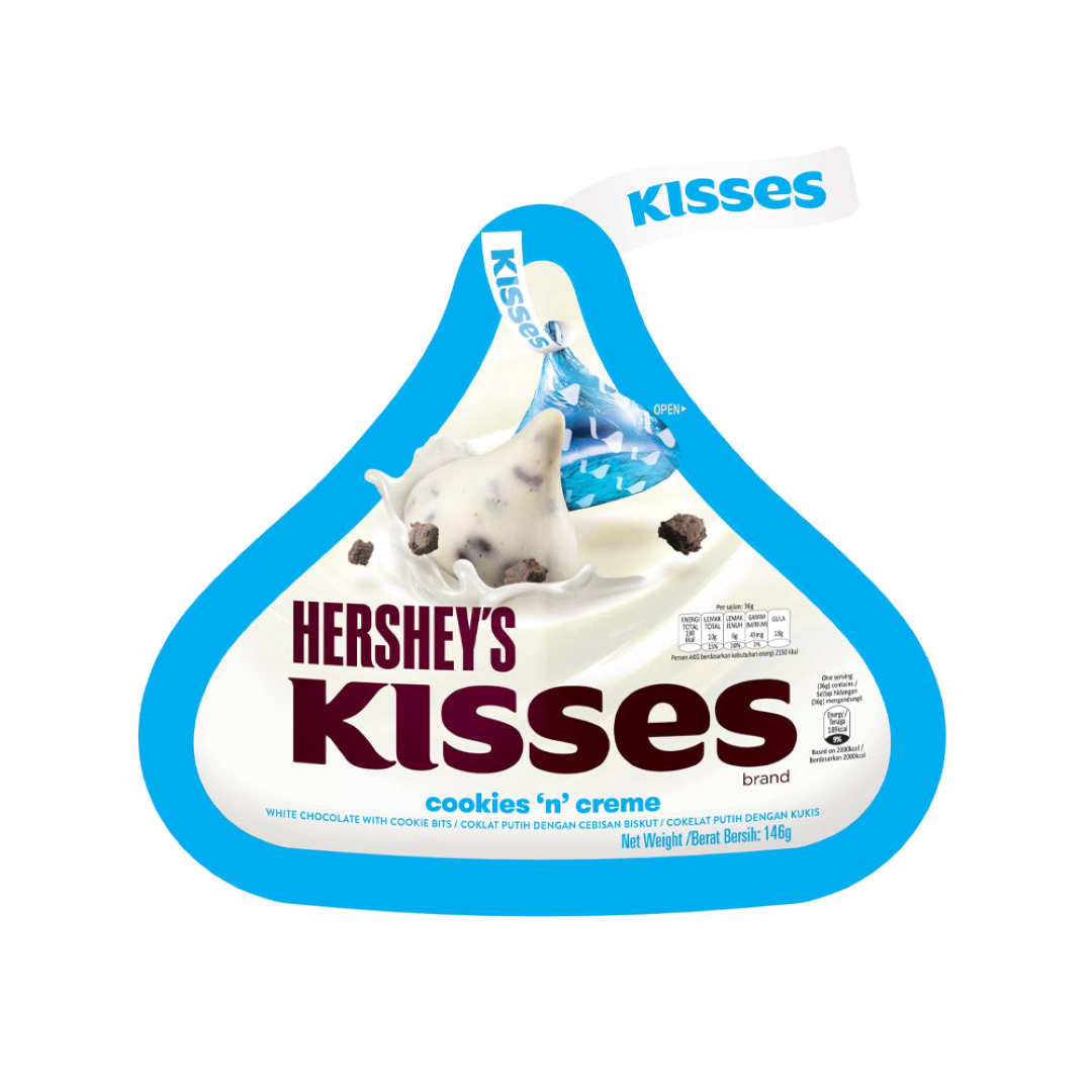 HERSHEY'S KISSES COOKIES N CREME 146G
